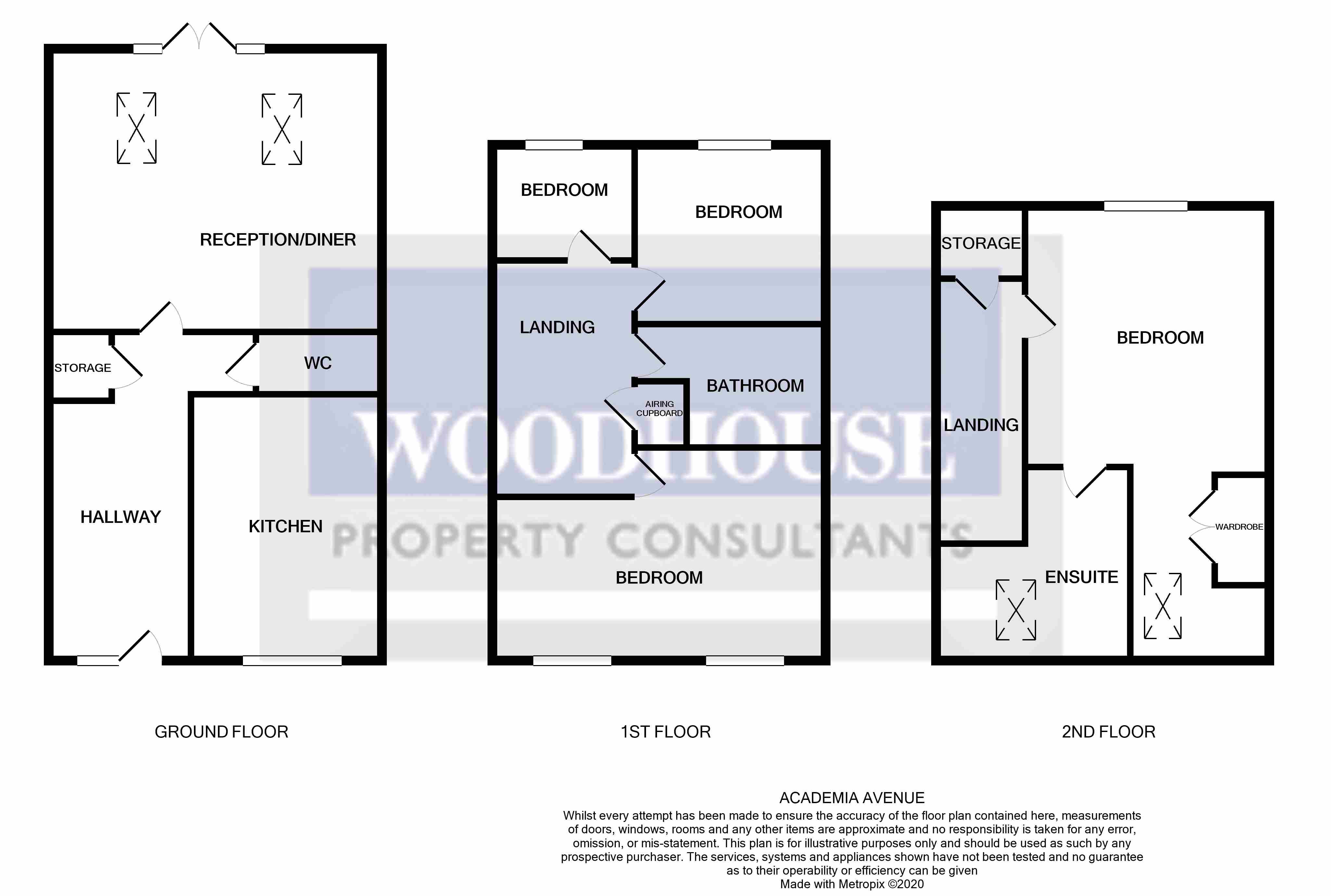 Floorplans For Academia Avenue, Broxbourne, Hertfordshire