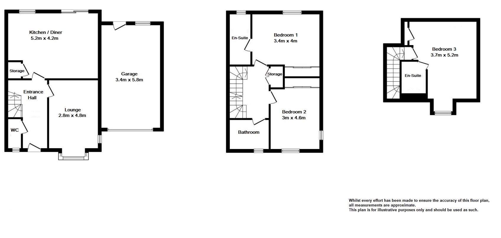 Floorplans For Goffs Lane, Goffs Oak, Hertfordshire