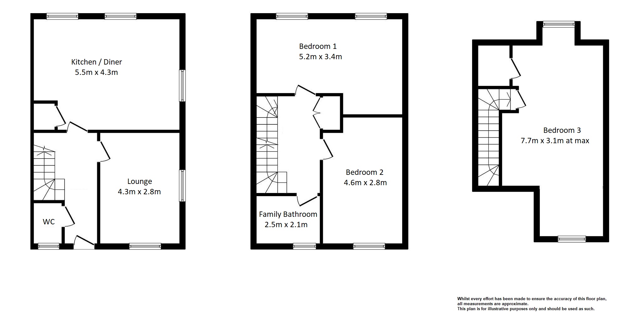 Floorplans For Goffs Oak, Waltham Cross, Hertfordshire