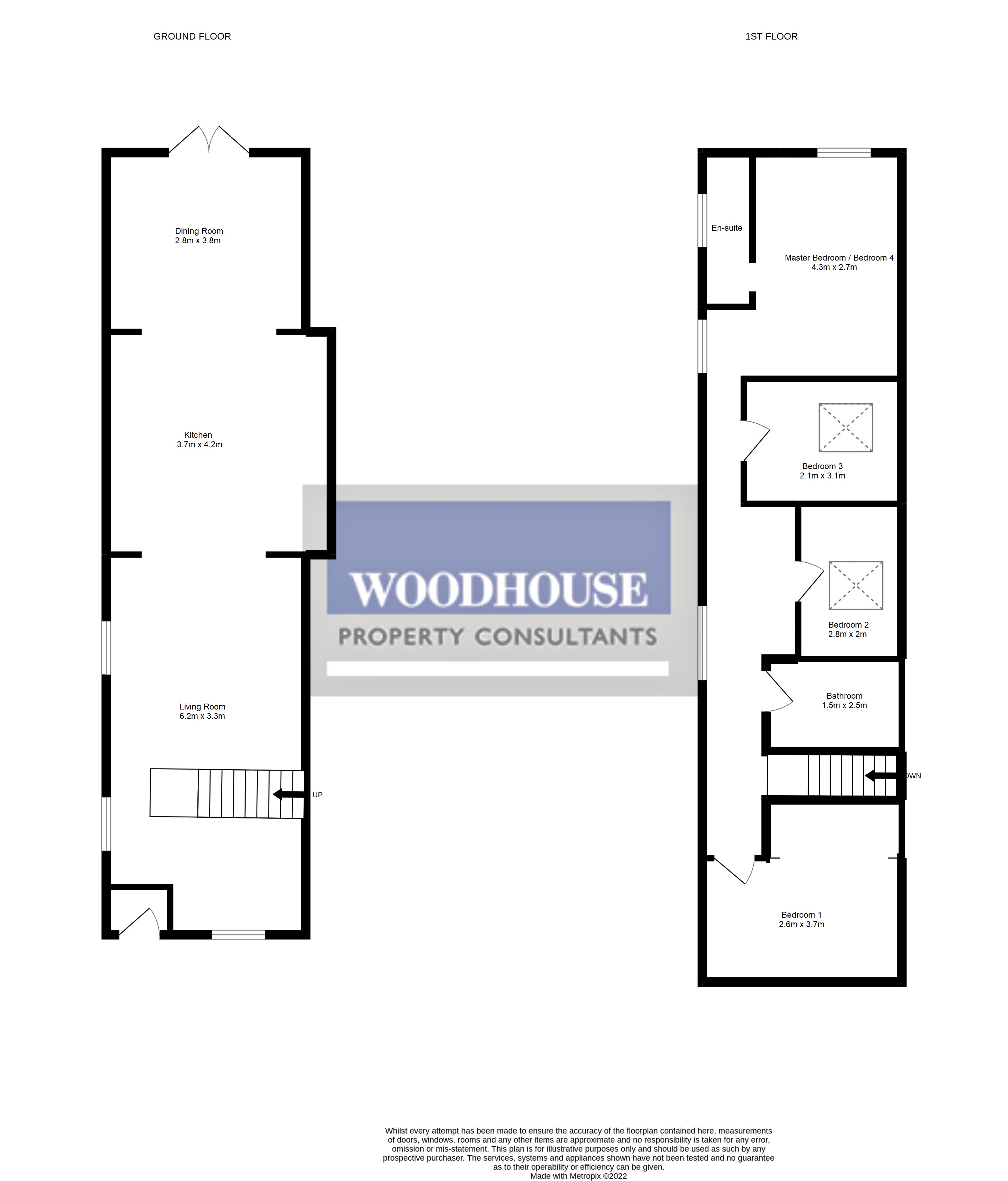 Floorplans For Whitley Road, Hoddesdon, Hertfordshire