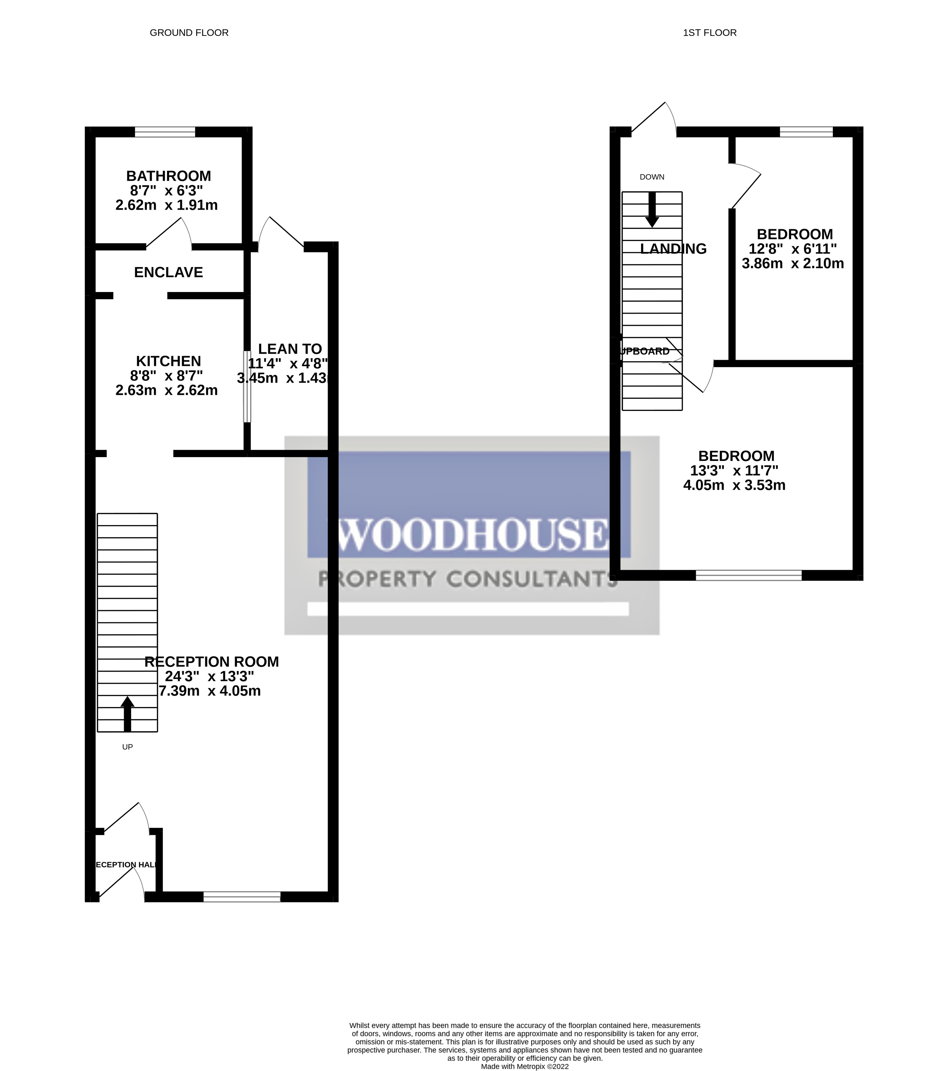 Floorplans For Queens Road, Waltham Cross, Hertfordshire