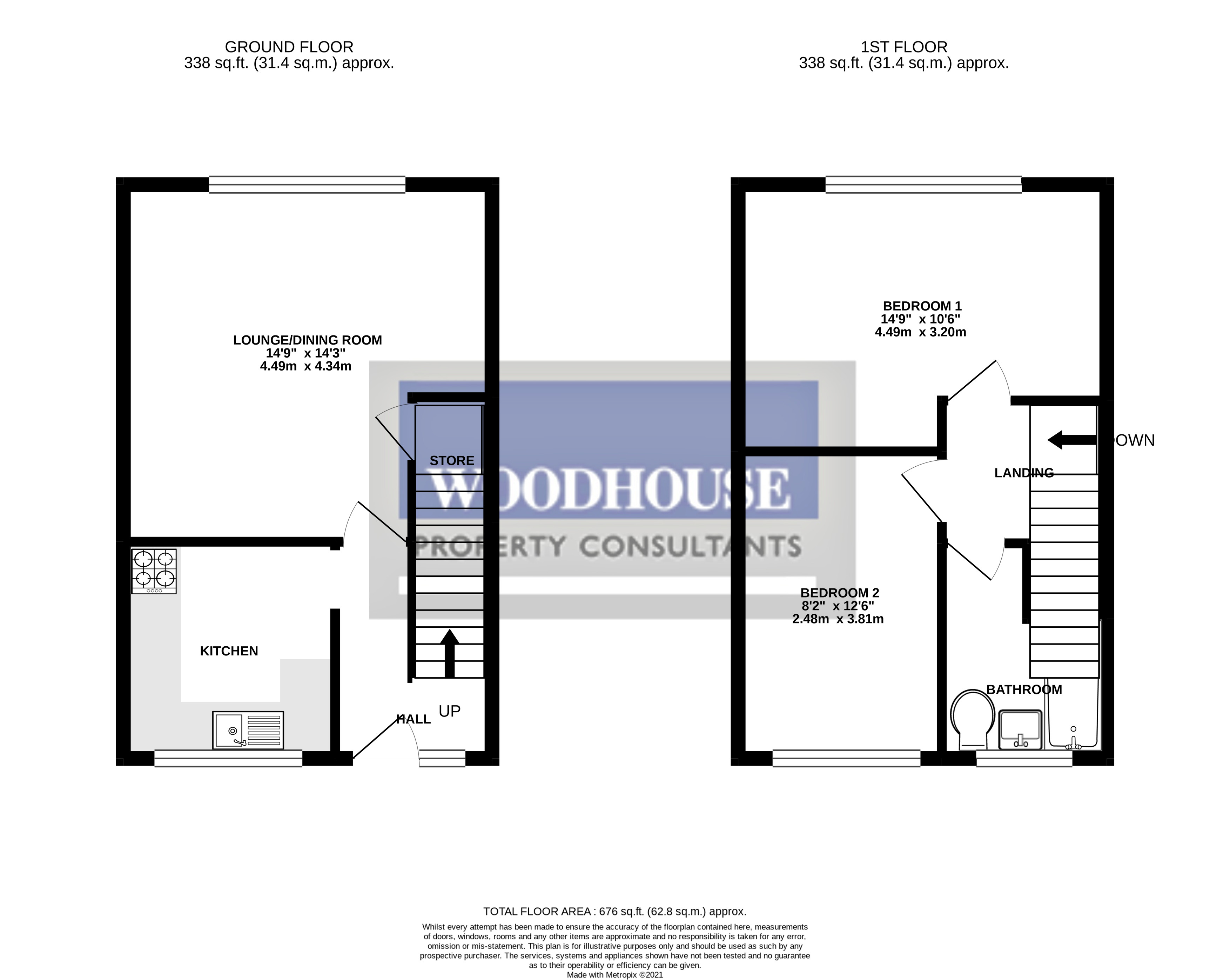 Floorplans For Turners Hill, Cheshunt, Hertfordshire