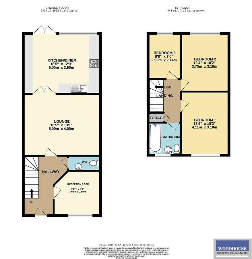 Floorplans For Foundry Gate, Waltham Cross, Hertfordshire