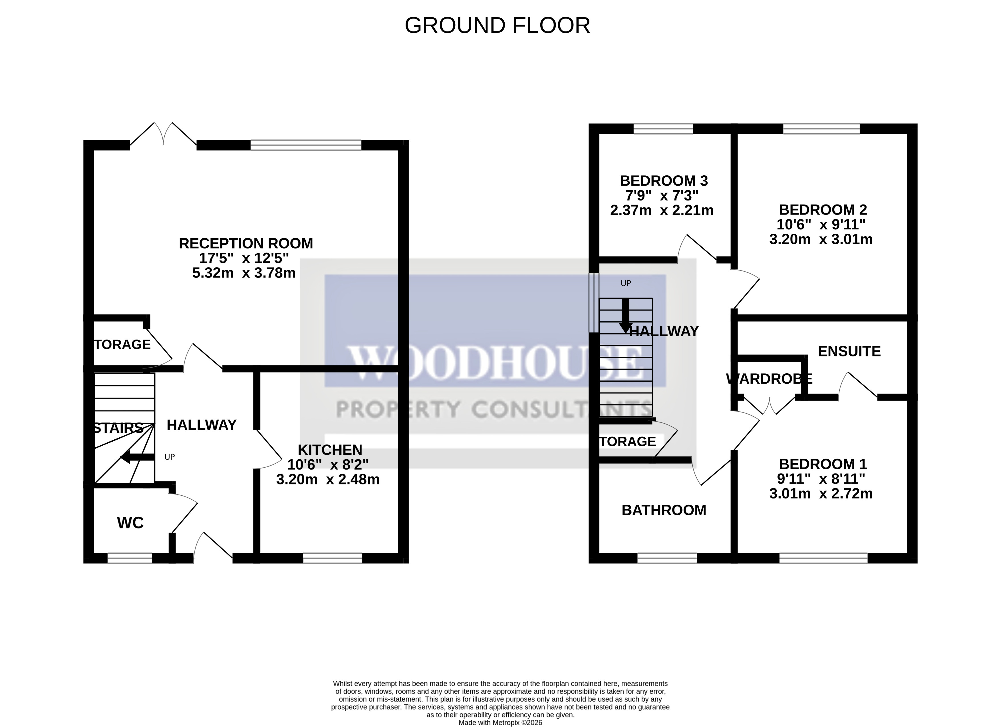 Floorplans For Cony Close, Cheshunt, Hertfordshire