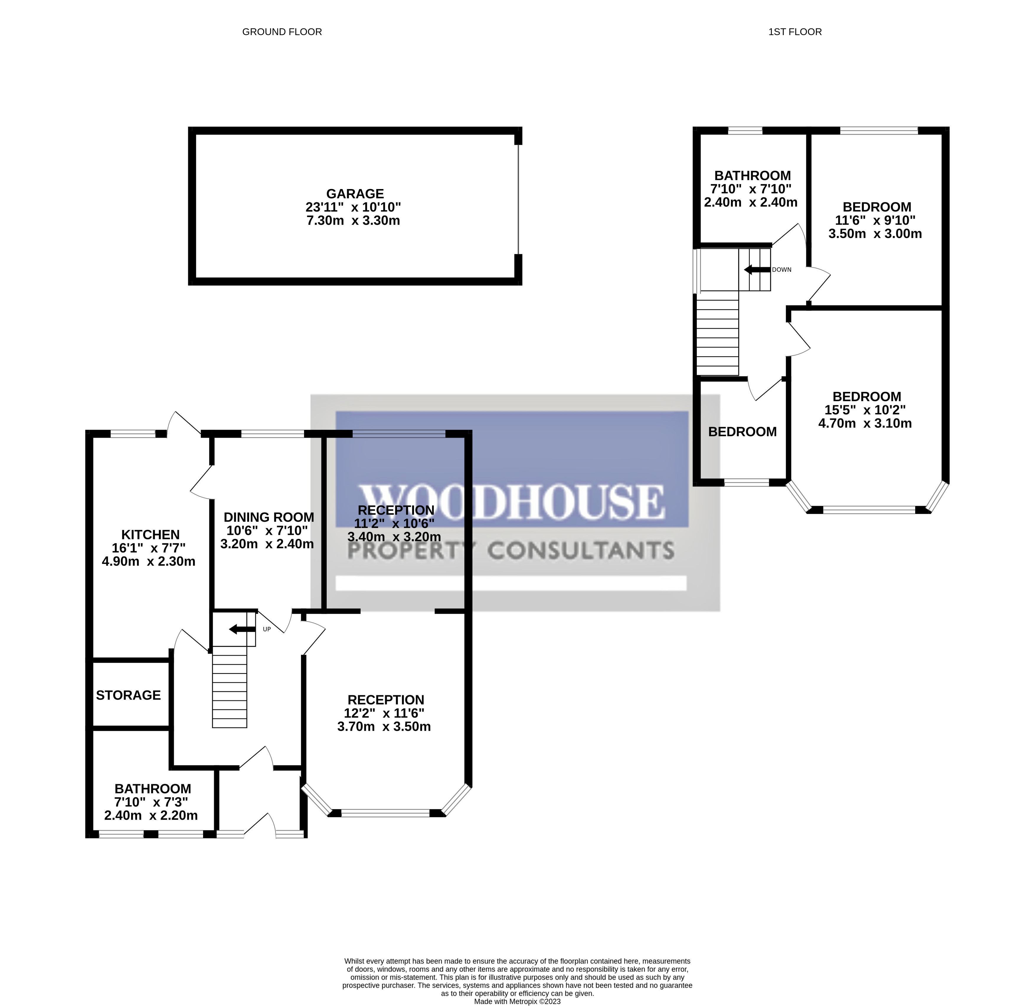 Floorplans For Salisbury Crescent, Waltham Cross, Hertfordshire