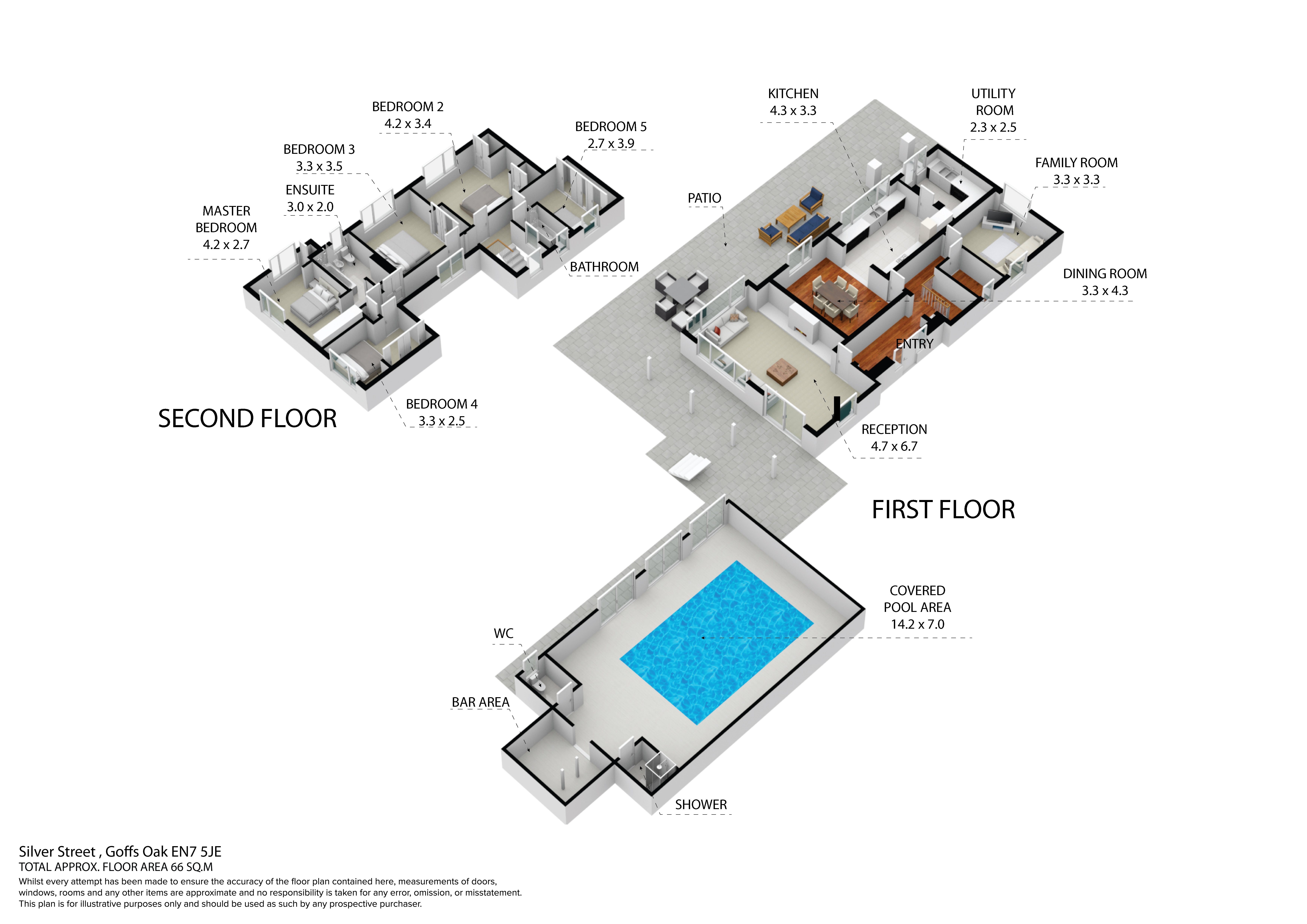 Floorplans For Silver Street, Goffs Oak, Hertfordshire
