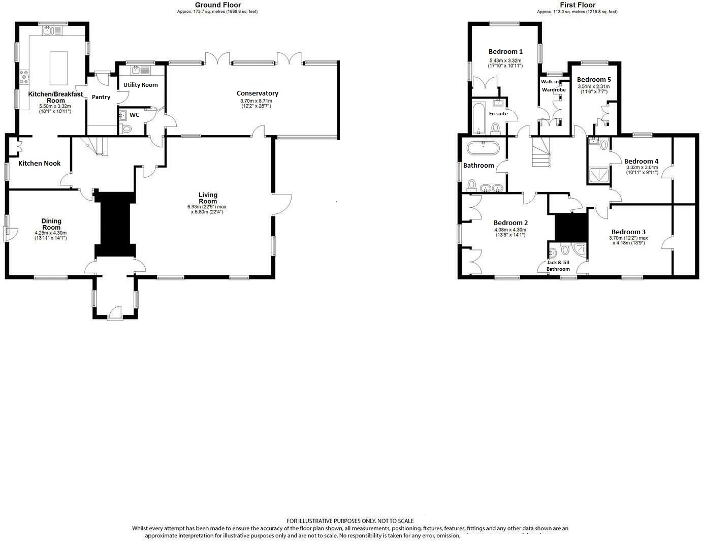 Floorplans For Goffs Lane, Goffs Oak, Hertfordshire