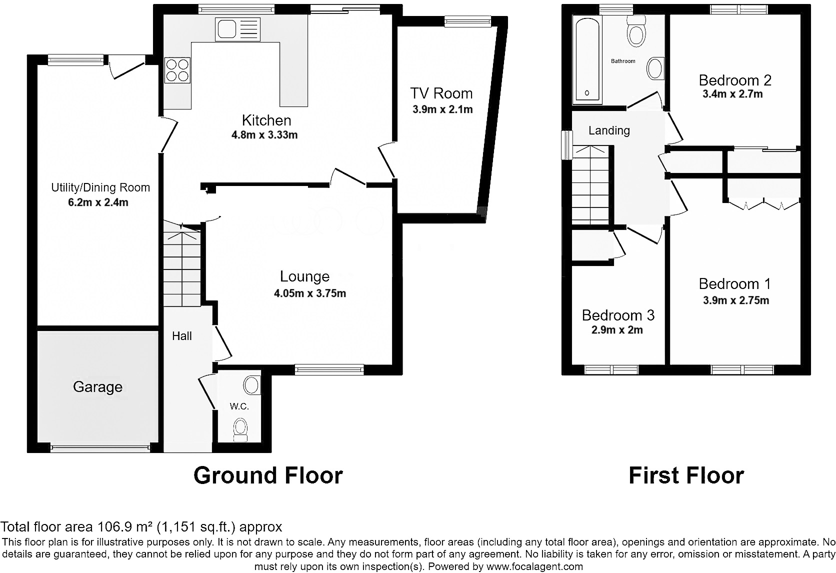 Floorplans For Hammondstreet Road, Cheshunt