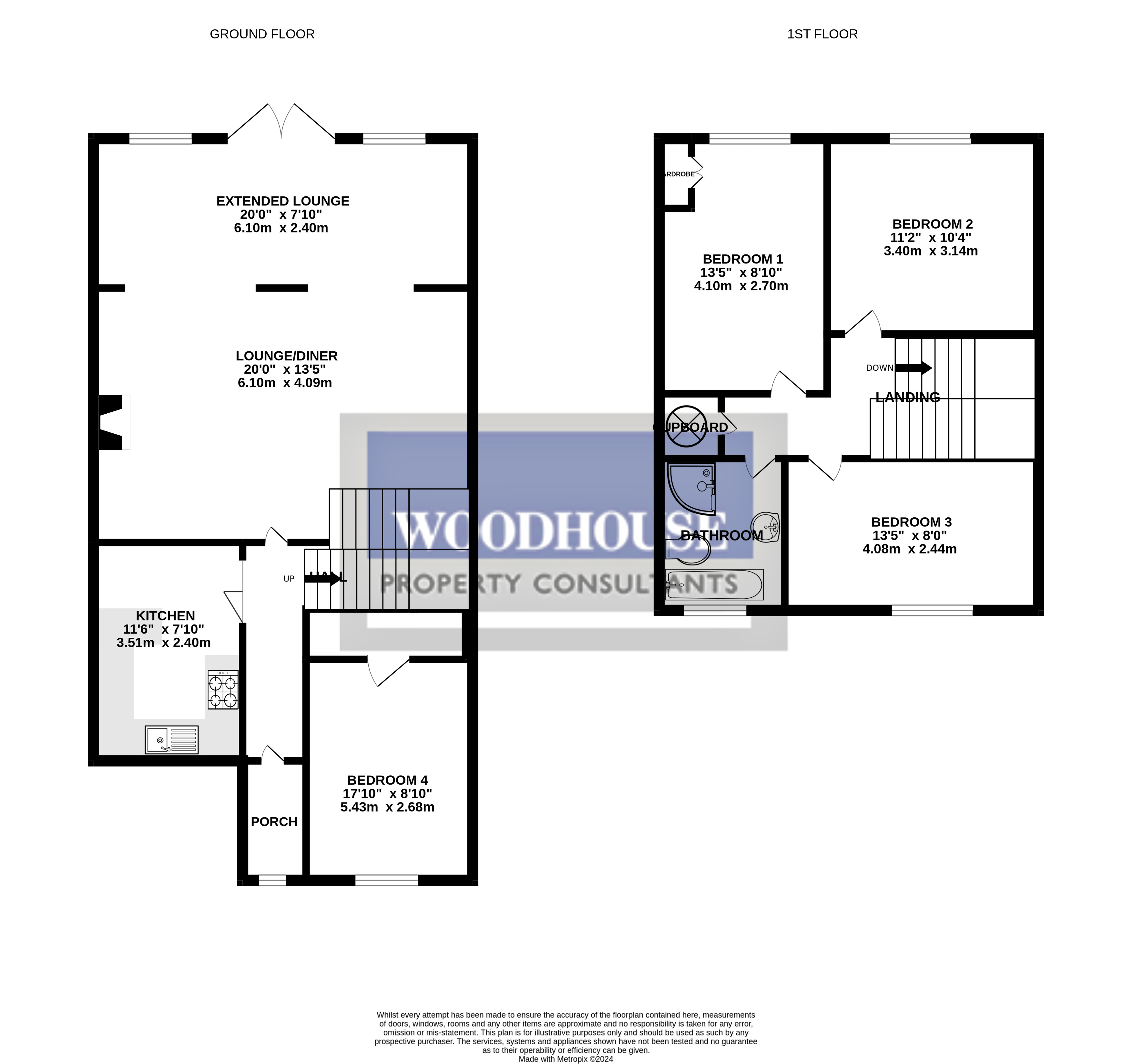 Floorplans For Prospect Road, Cheshunt, Hertfordshire