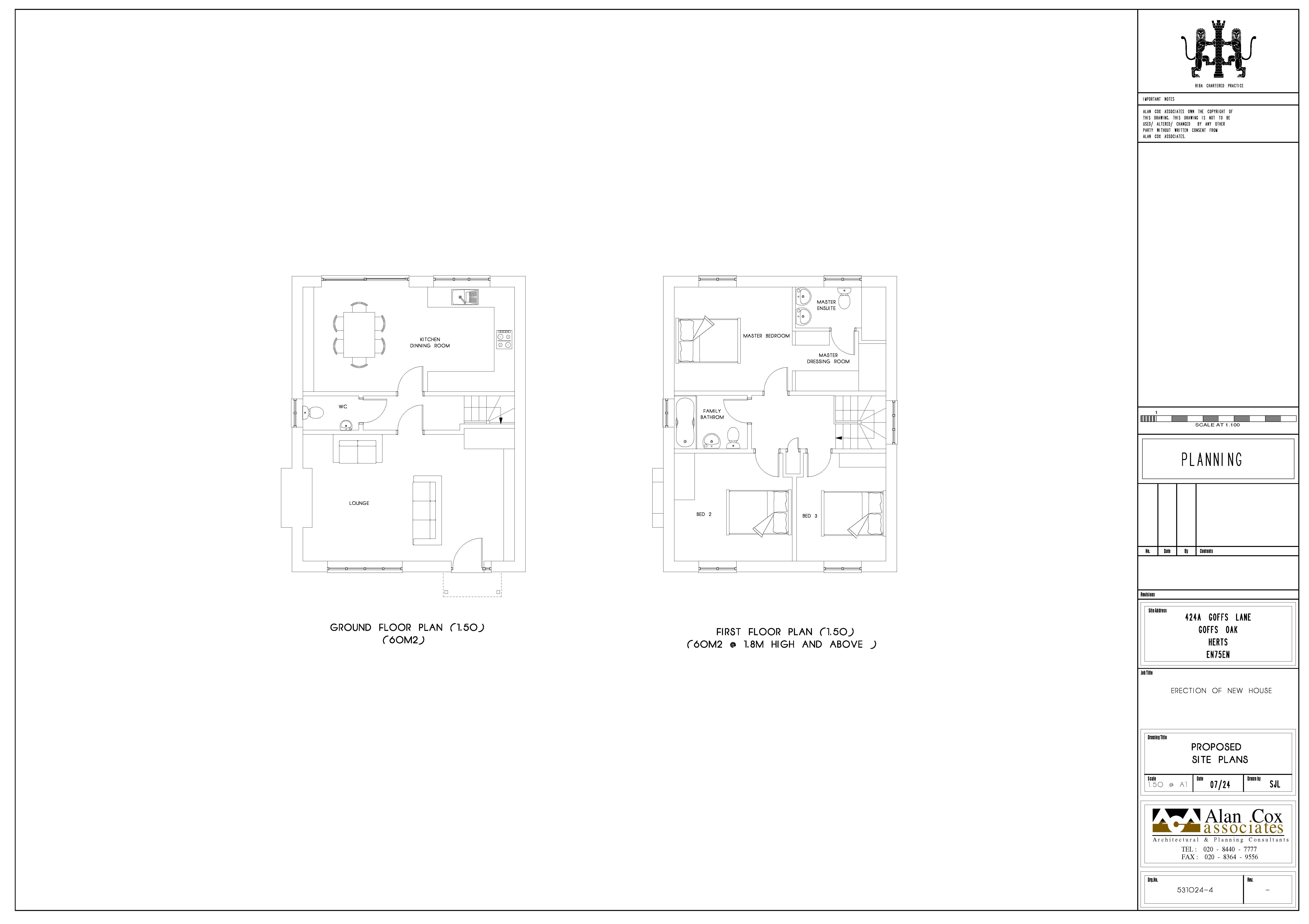 Floorplans For Goffs Lane, Goffs Oak, Hertfordshire