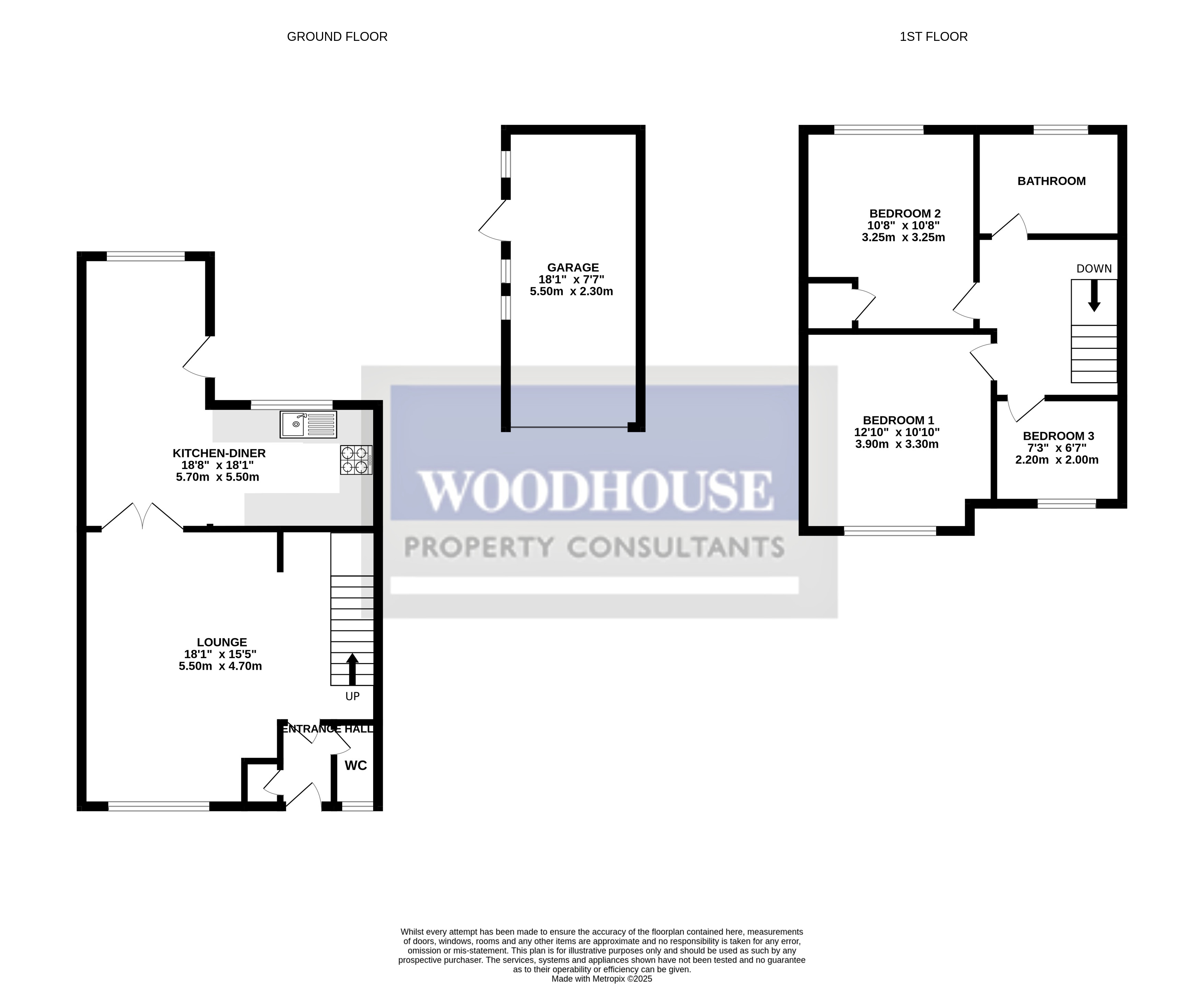 Floorplans For Penton Drive, Cheshunt, Hertfordshire