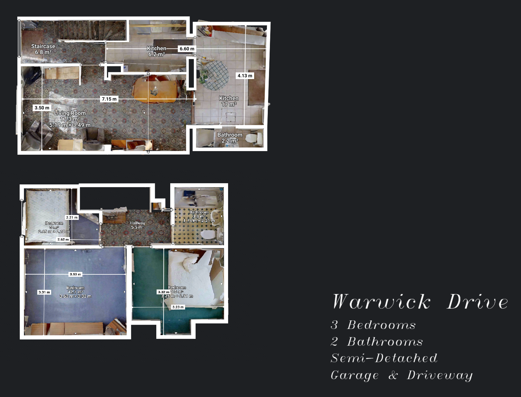 Floorplans For Warwick Drive, Cheshunt, Hertfordshire