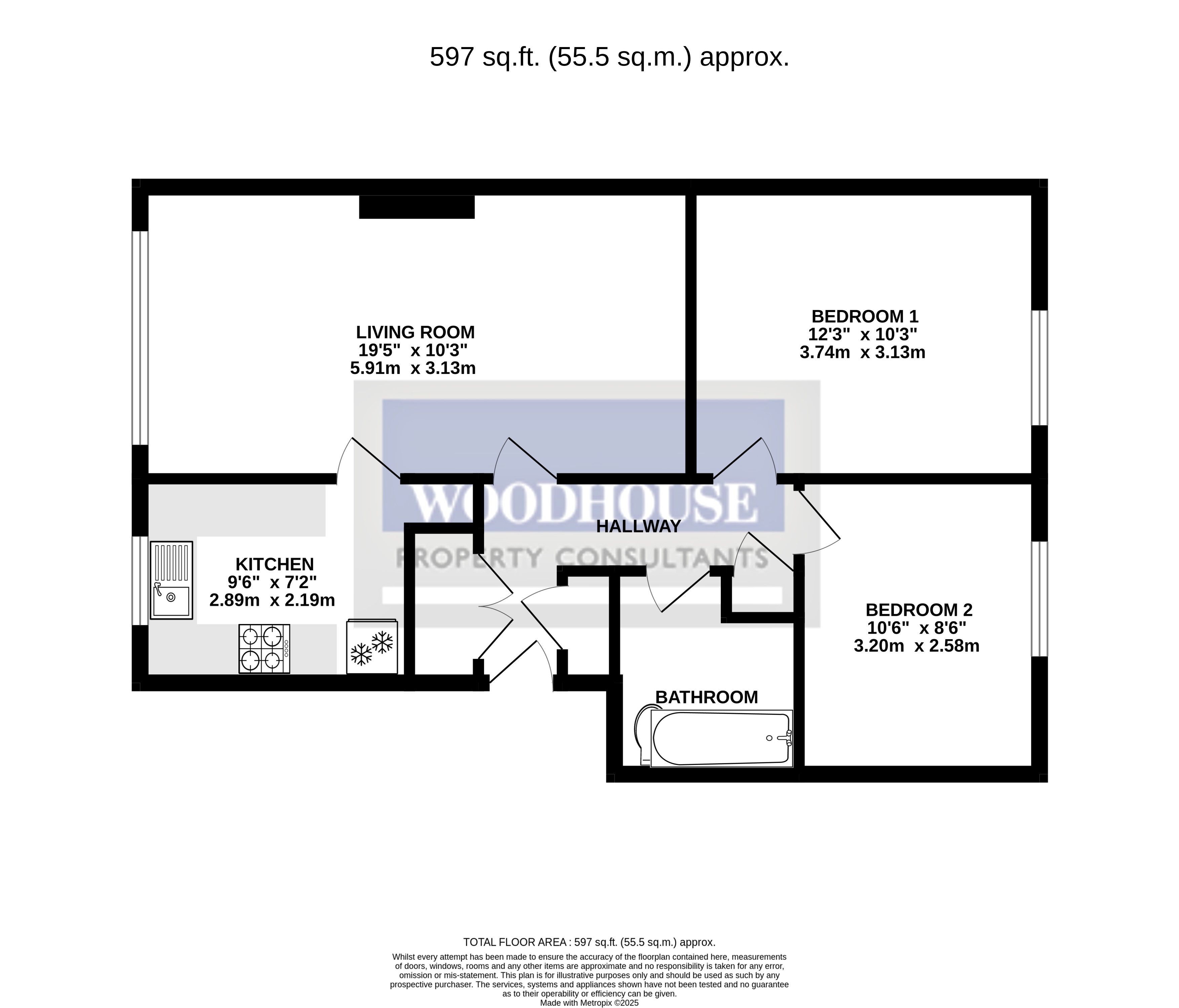 Floorplans For Rosedale Way, Cheshunt, Hertfordshire