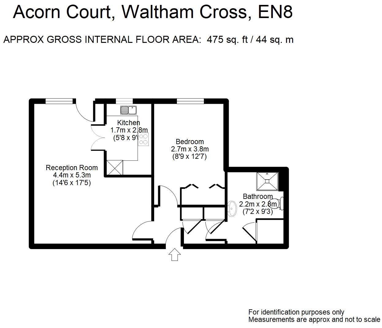Floorplans For High Street, Waltham Cross, Hertfordshire