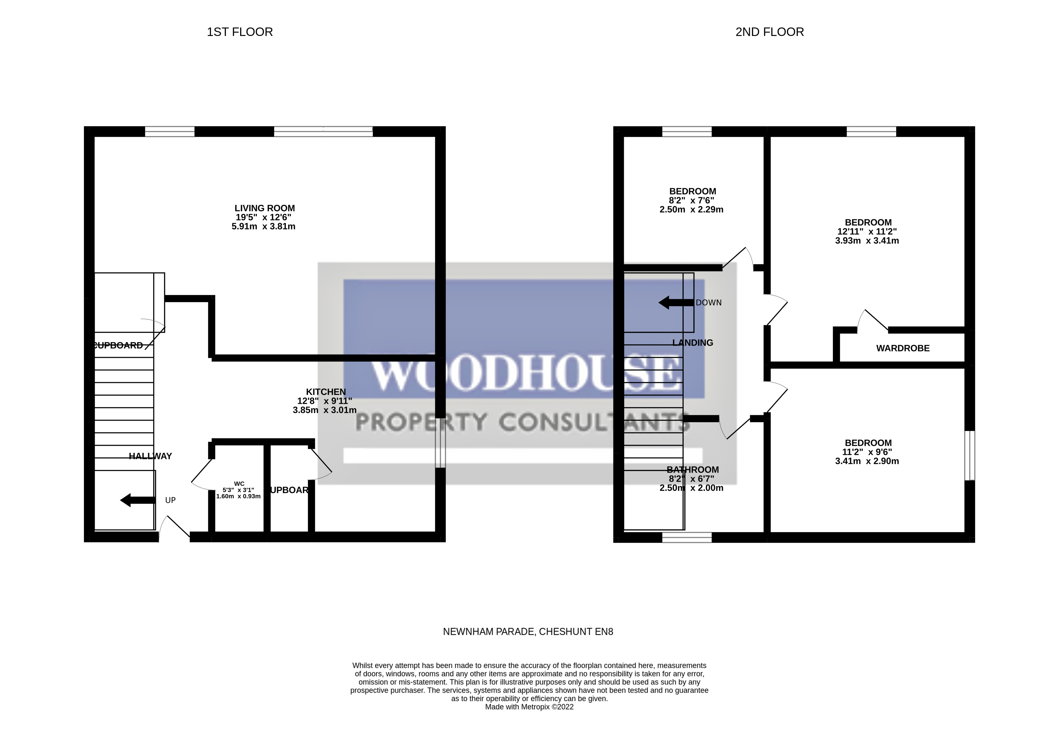 Floorplans For Cheshunt, WALTHAM CROSS, Hertfordshire