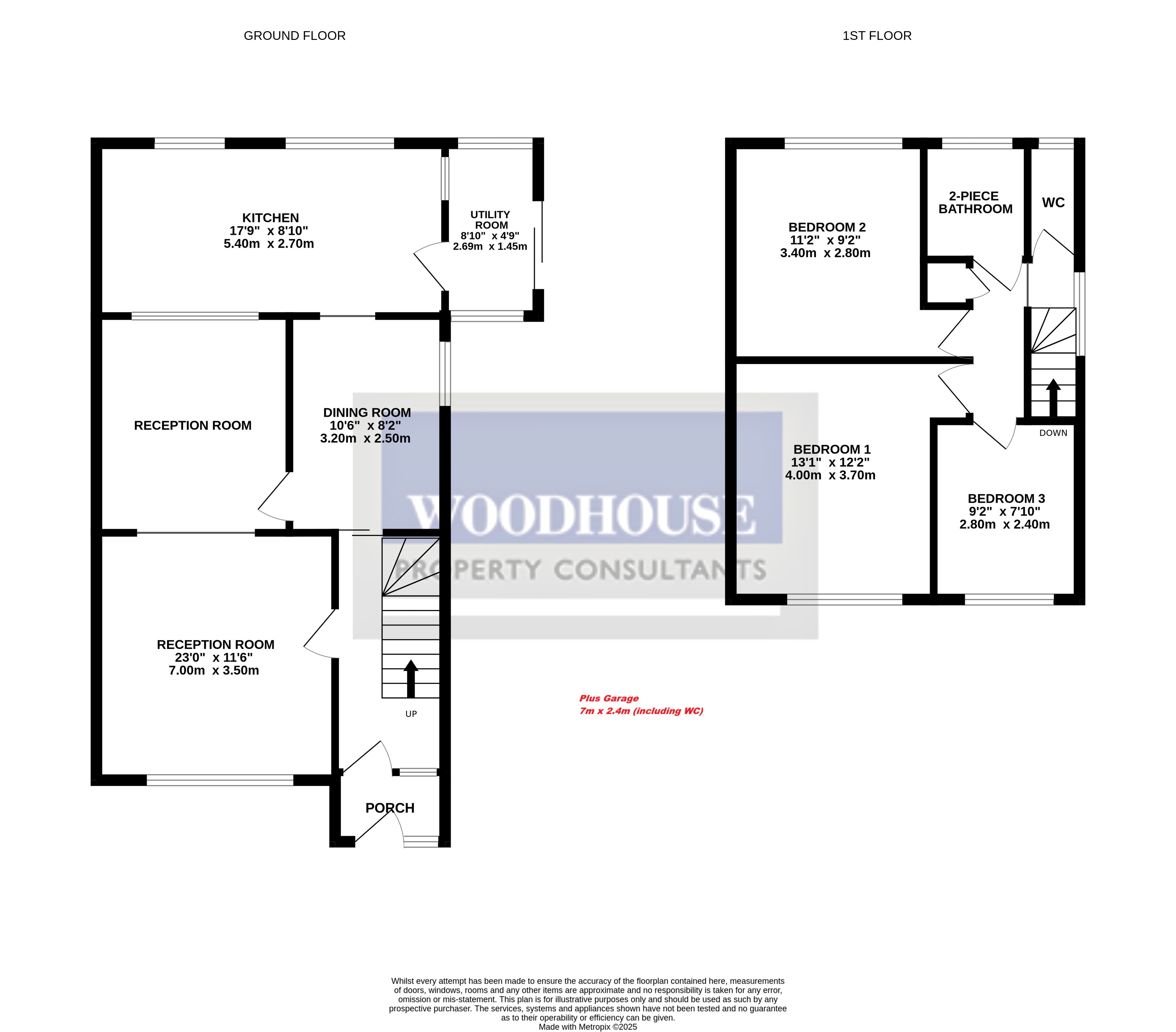 Floorplans For Bromleigh Close, Cheshunt, Hertfordshire