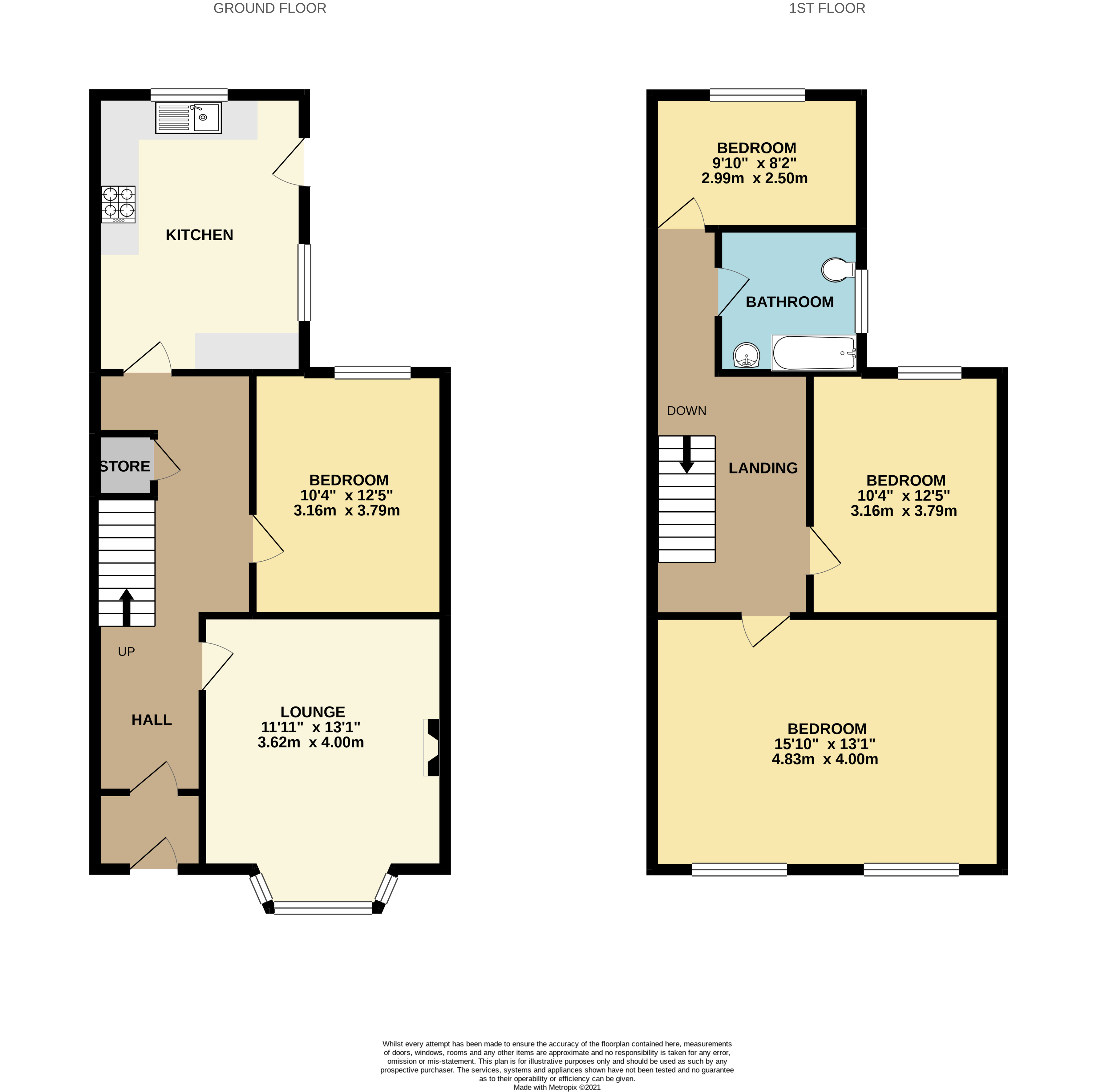 Floorplans For Coventry Road, Liverpool, Merseyside