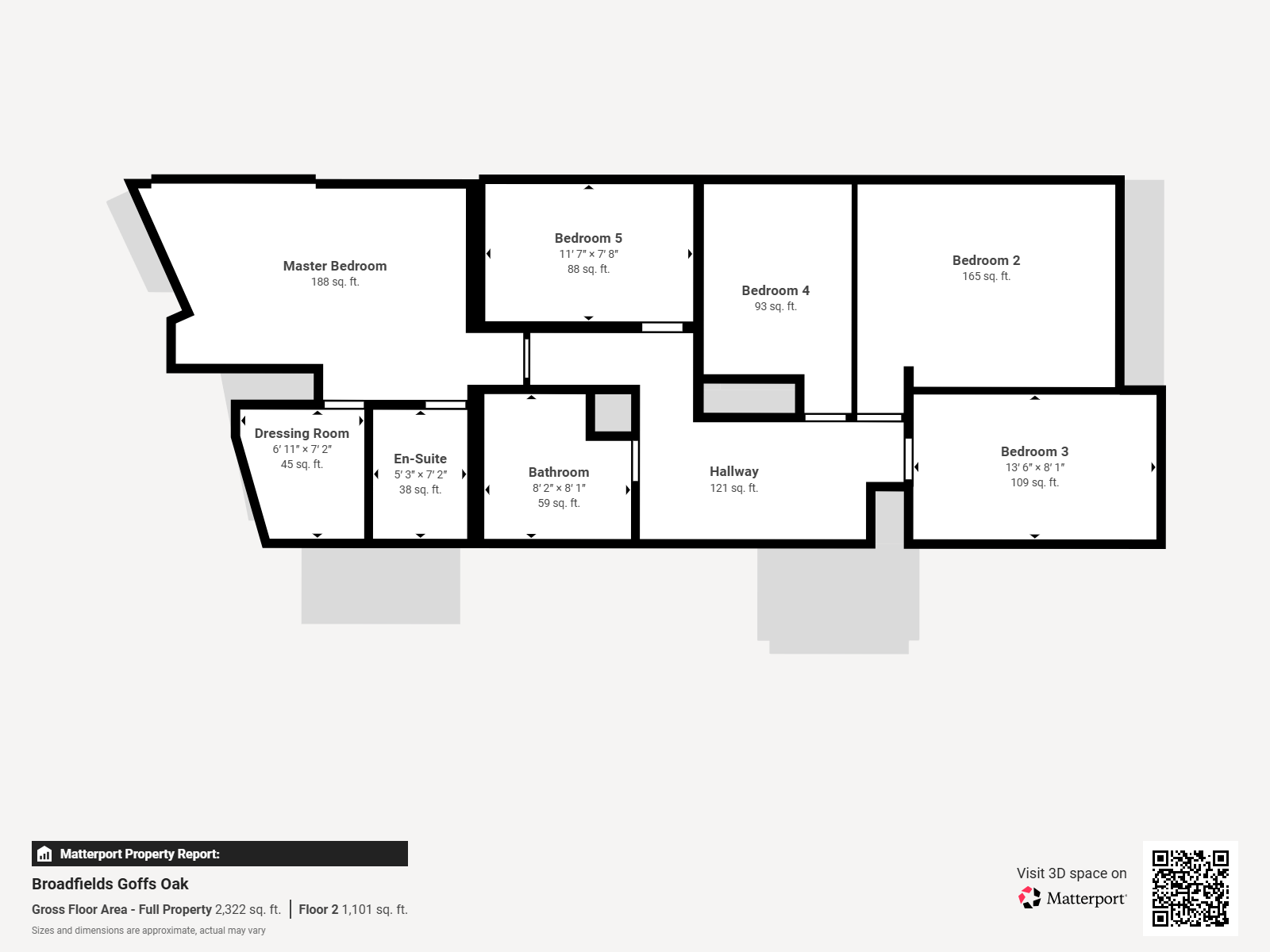 Floorplans For Broadfields, Goffs Oak, Hertfordshire