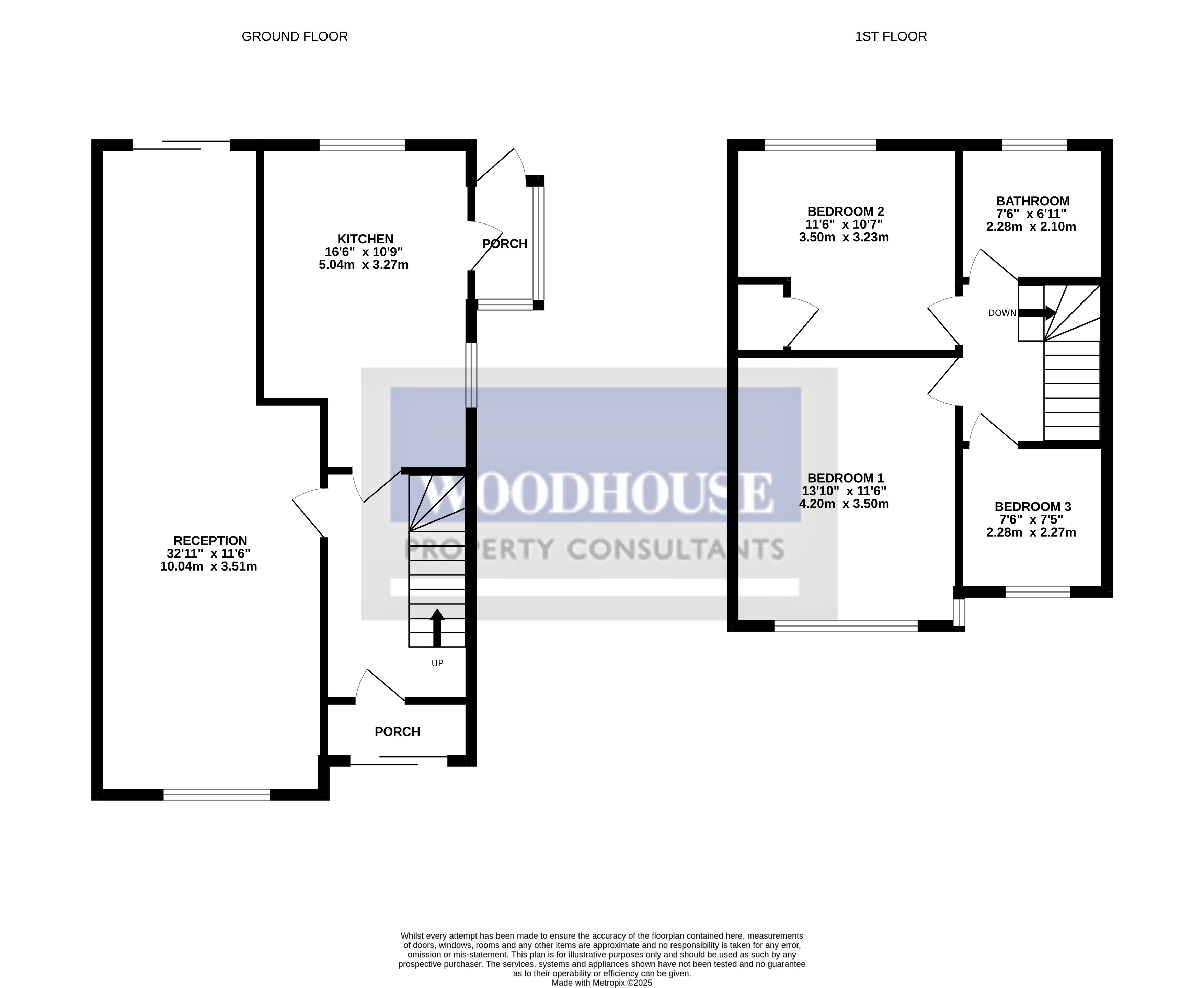 Floorplans For Roundmoor Drive, Cheshunt, Hertfordshire