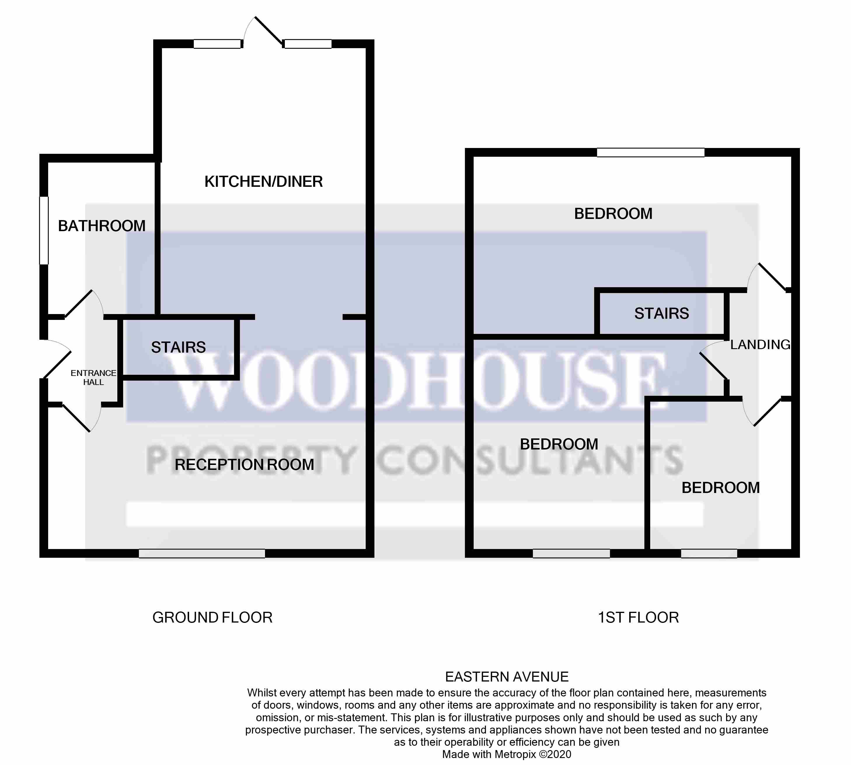 Floorplans For Eastern Avenue, Waltham Cross, Hertfordshire