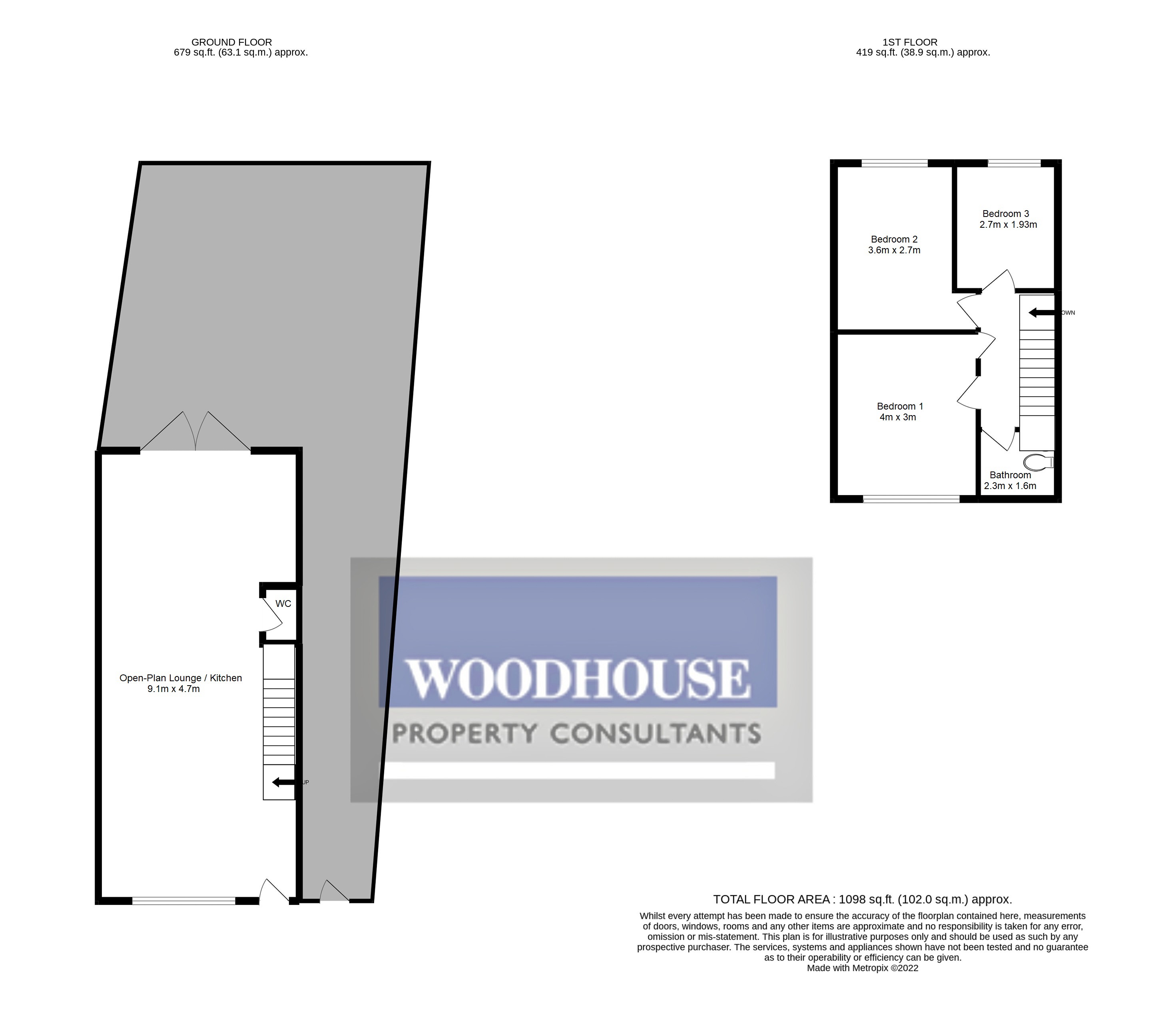 Floorplans For Farm Close, Cheshunt, Hertfordshire