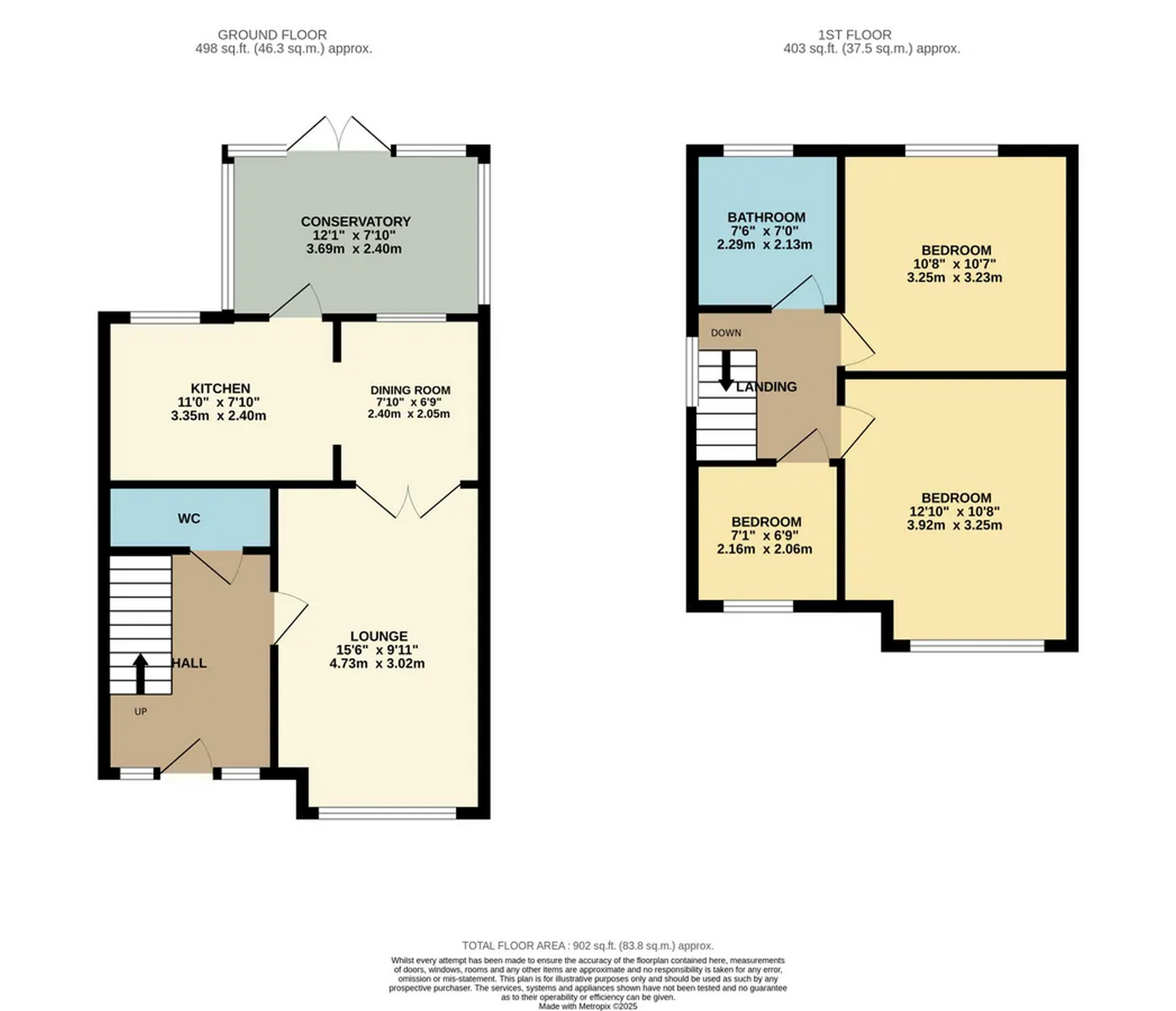 Floorplans For Gibbs Close, Cheshunt, Hertfordshire