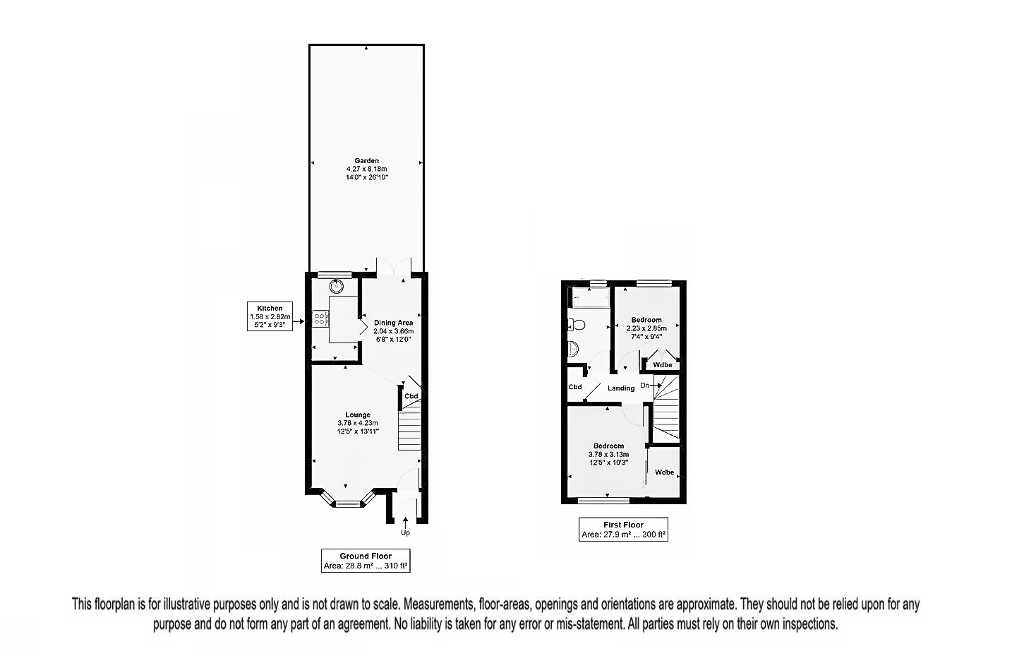 Floorplans For Robertson Close, Broxbourne, Hertfordshire