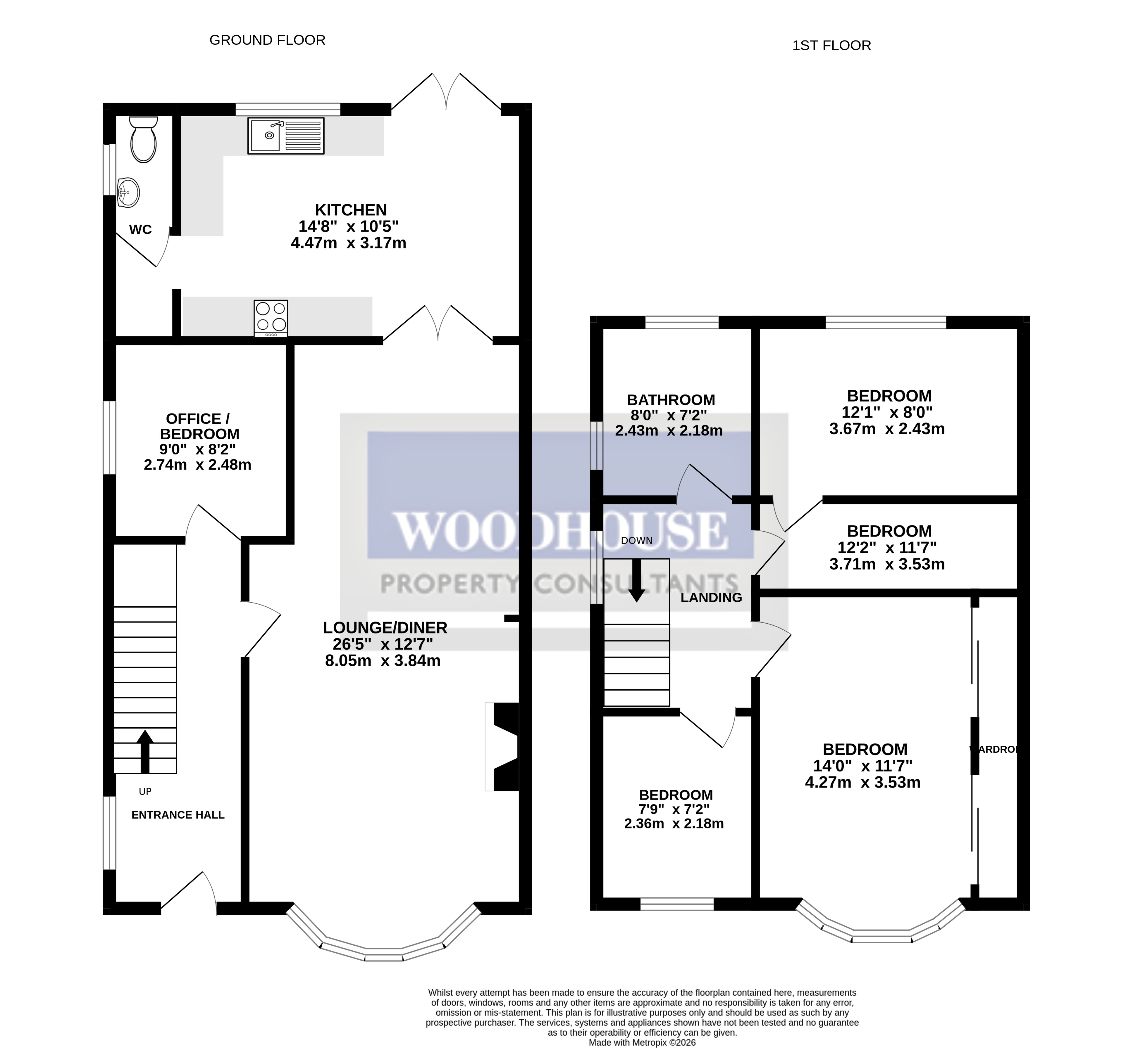 Floorplans For Albury Ride, Cheshunt, Hertfordshire