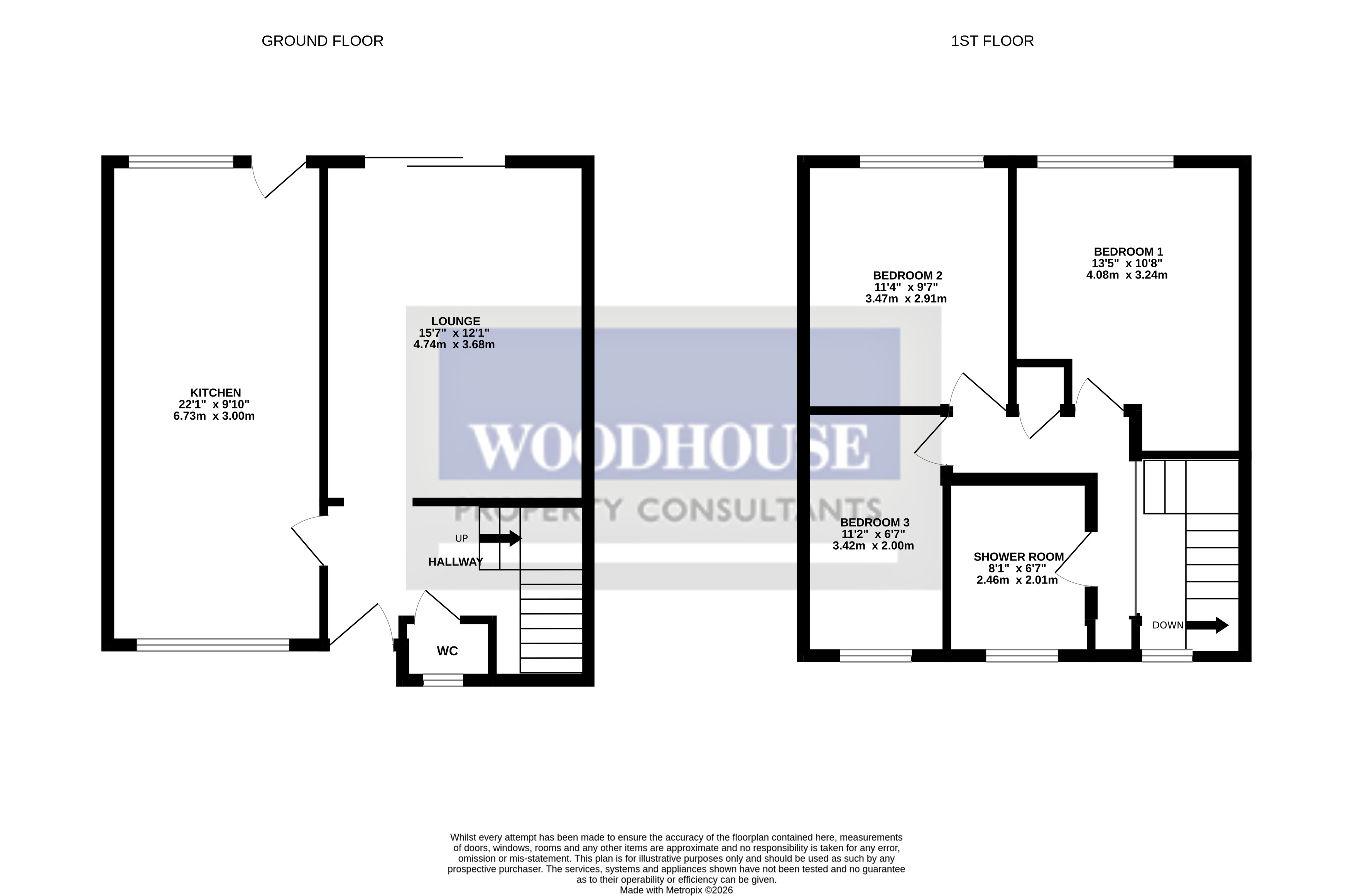 Floorplans For Elderbek Close, Cheshunt, Hertfordshire