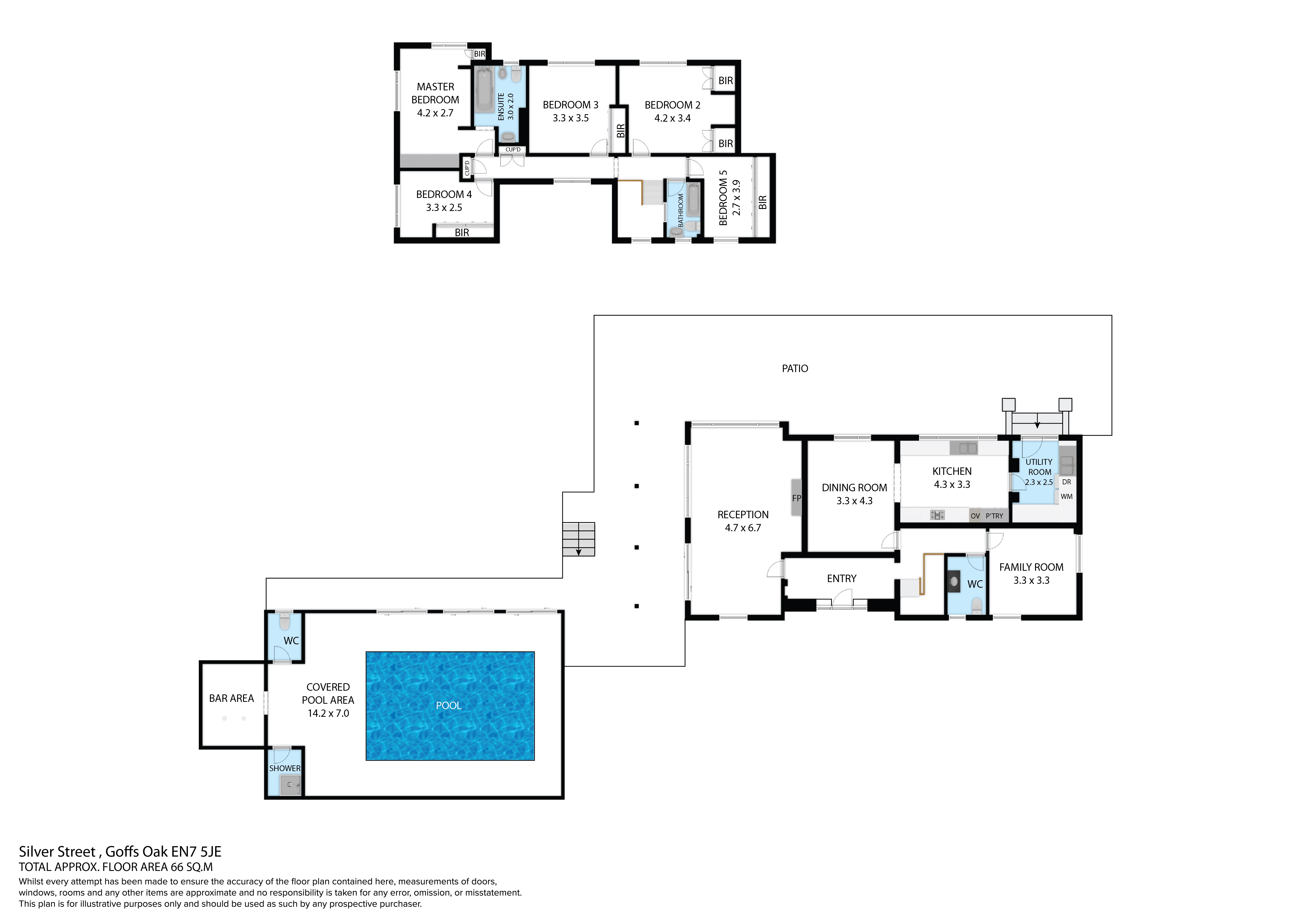 Floorplans For Silver Street, Goffs Oak, Hertfordshire