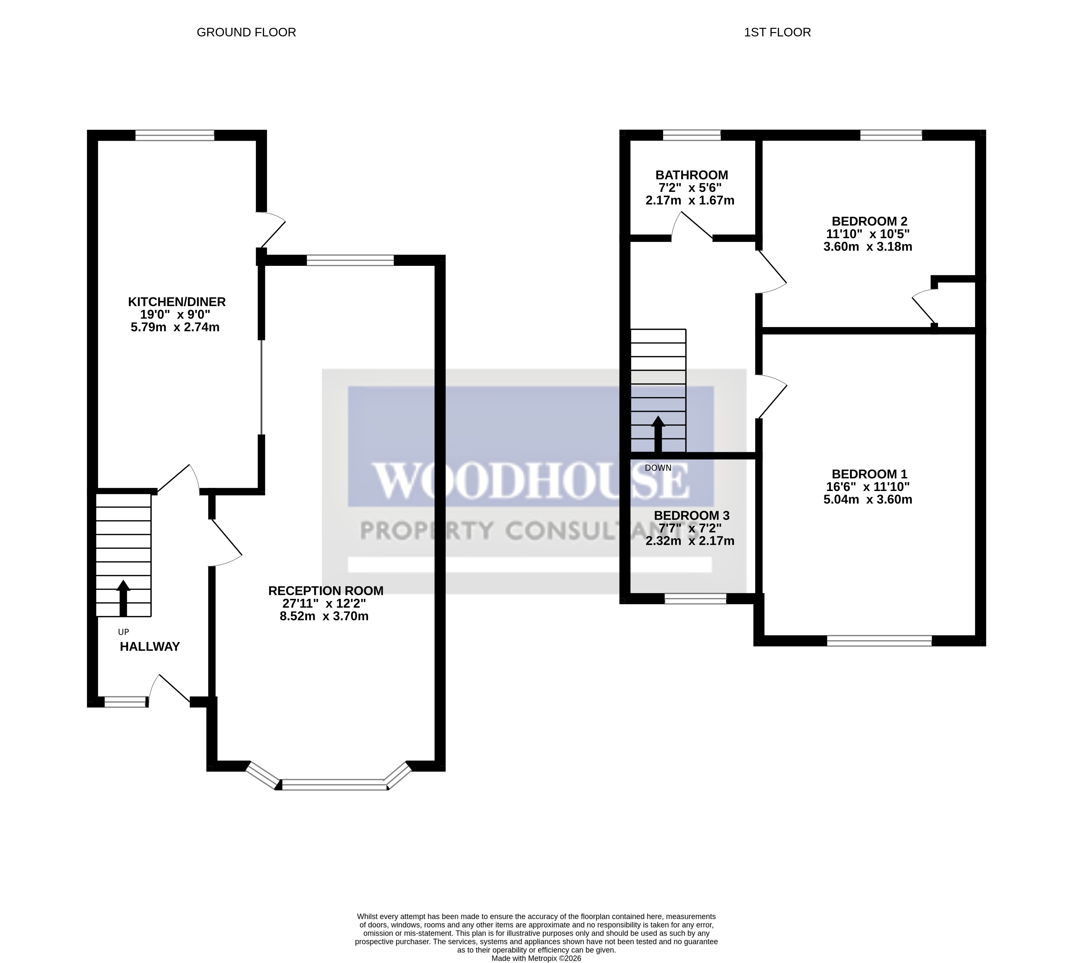 Floorplans For Hanbury Close, Cheshunt, Hertfordshire