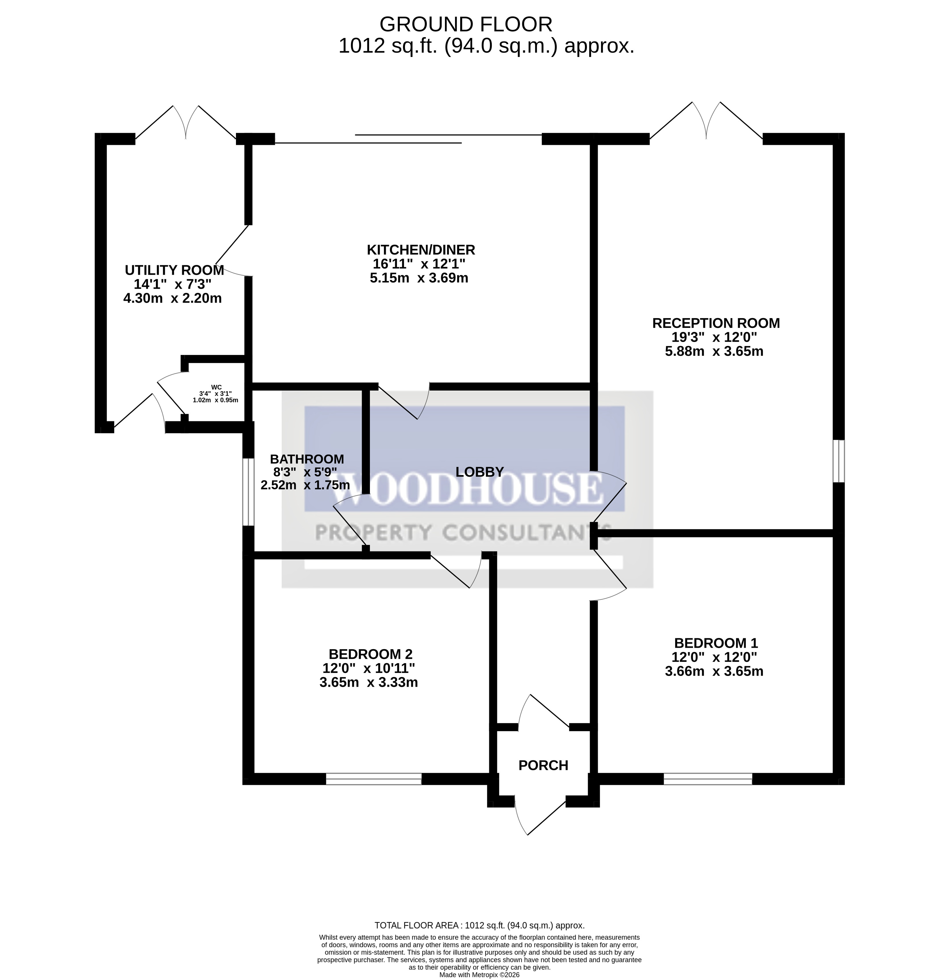 Floorplans For Trinity Lane, Waltham Cross, Hertfordshire