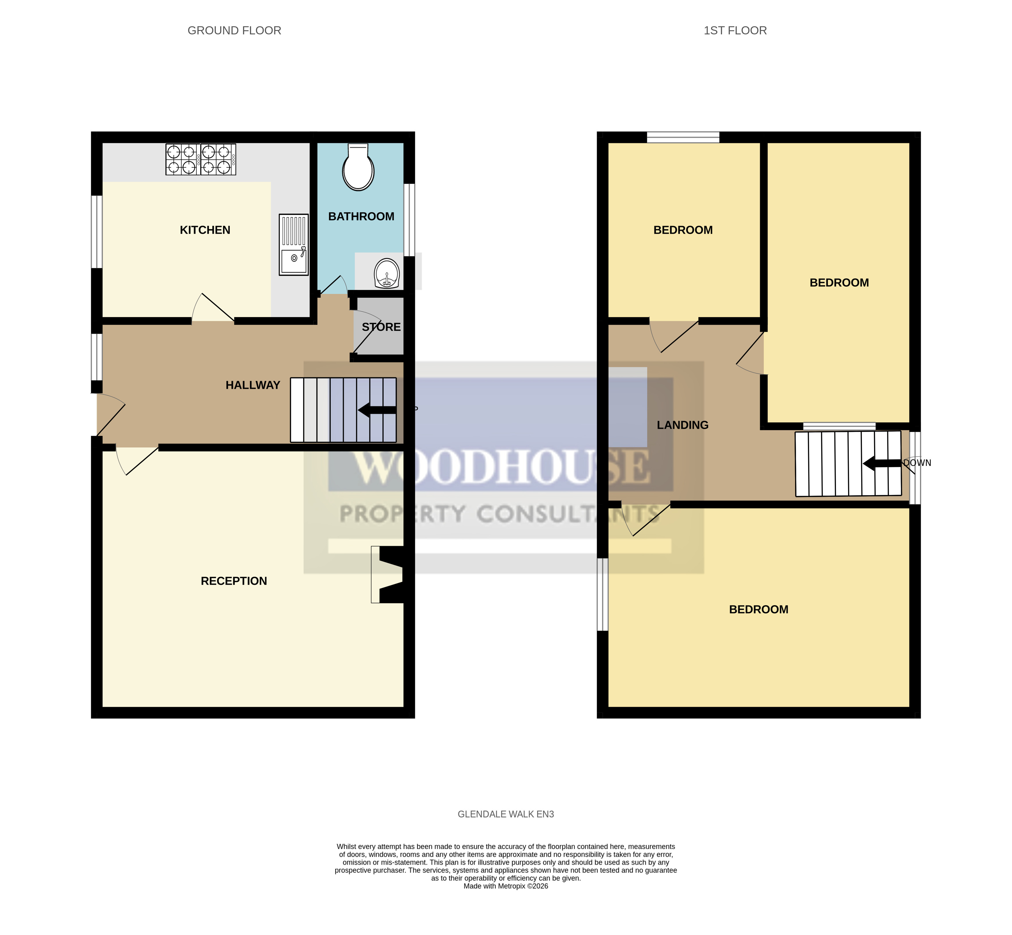 Floorplans For Glendale Walk, Cheshunt, Hertfordshire