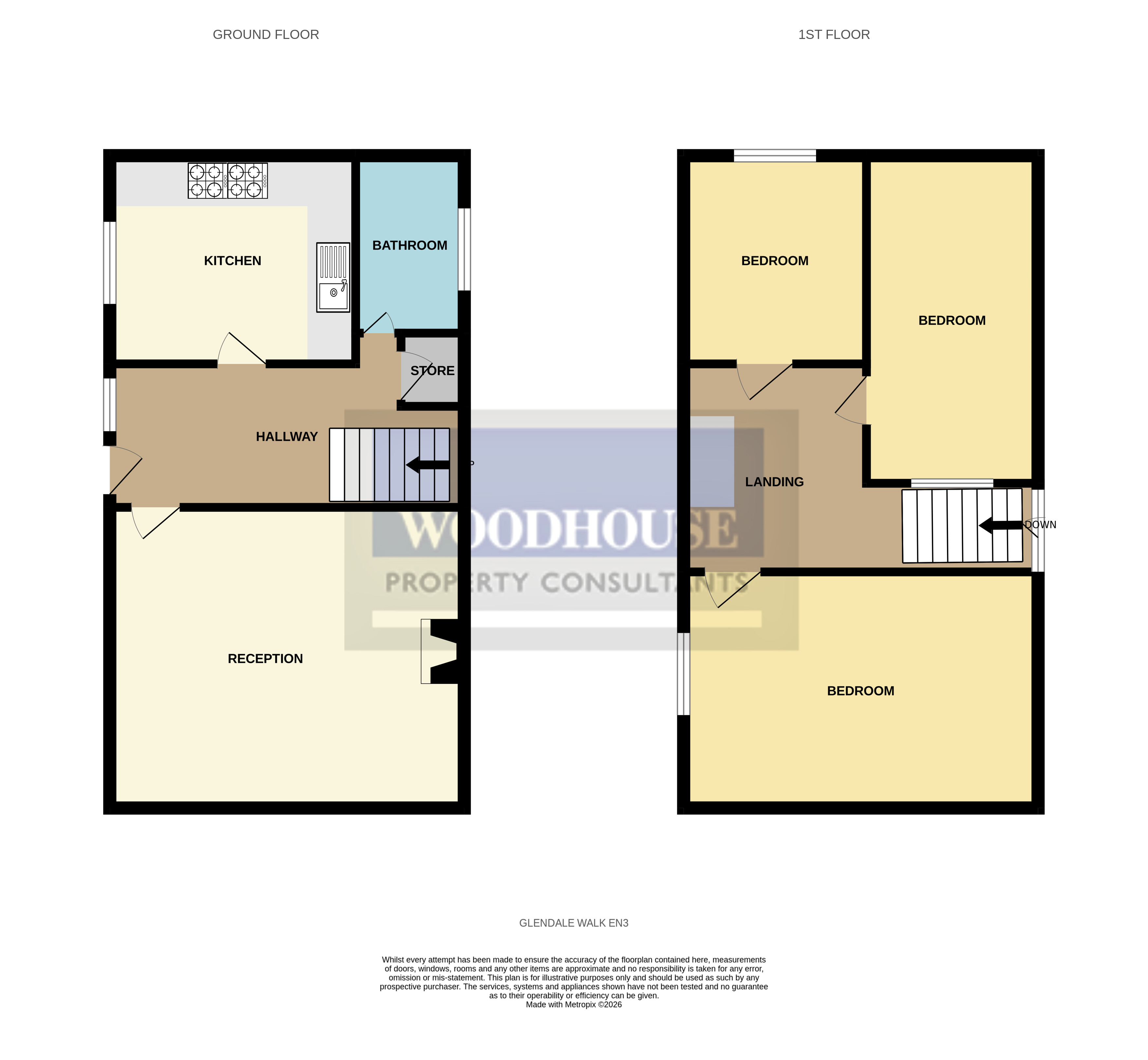 Floorplans For Glendale Walk, Cheshunt, Hertfordshire