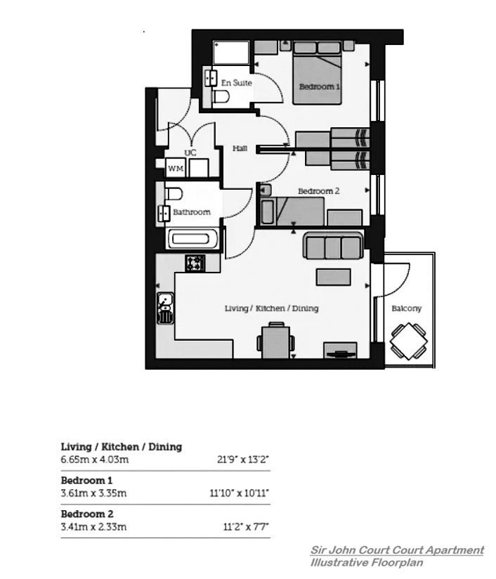 Floorplans For Lea Valley View North, Cheshunt, Hertfordshire