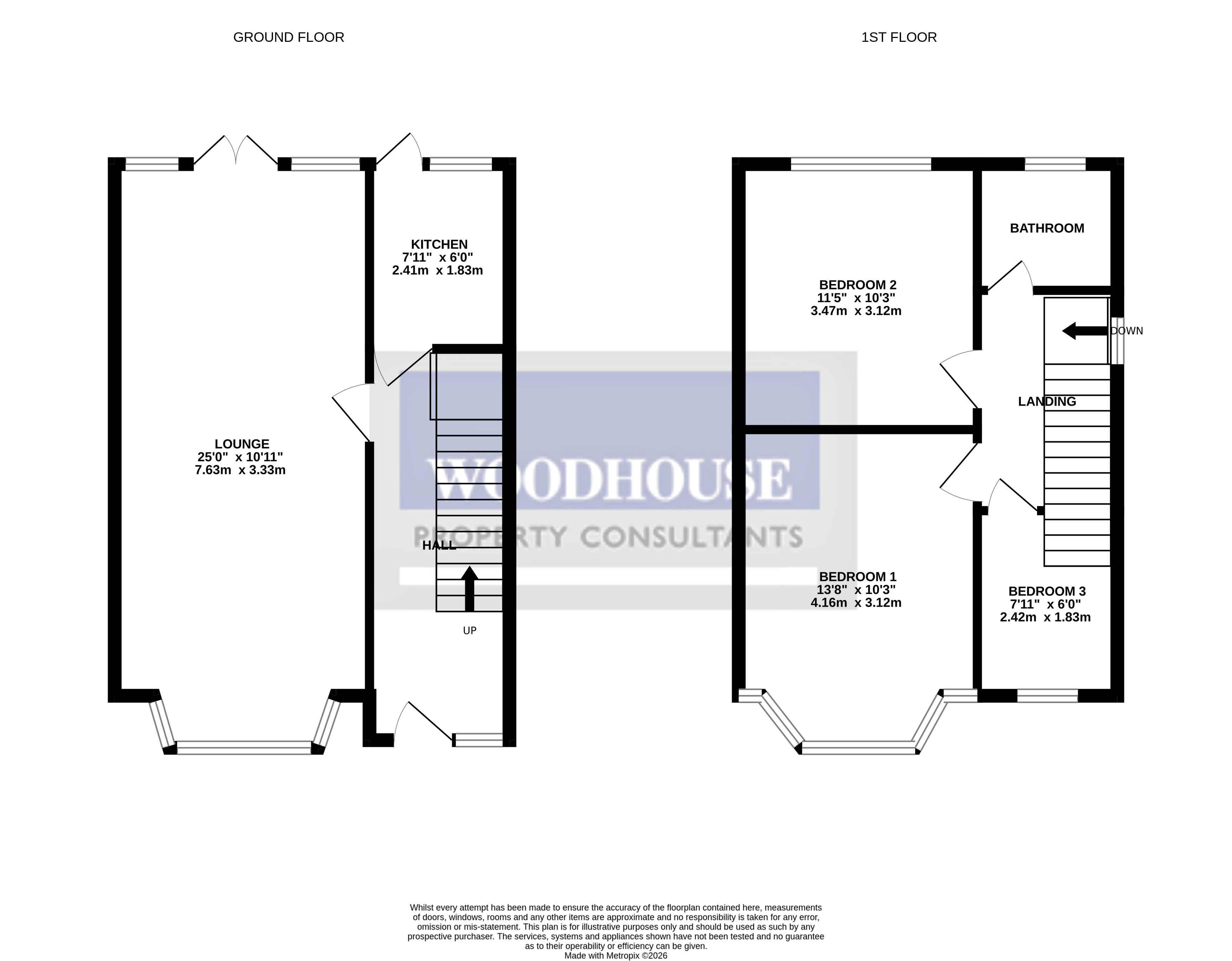 Floorplans For Northfield Road, Waltham Cross, Hertfordshire