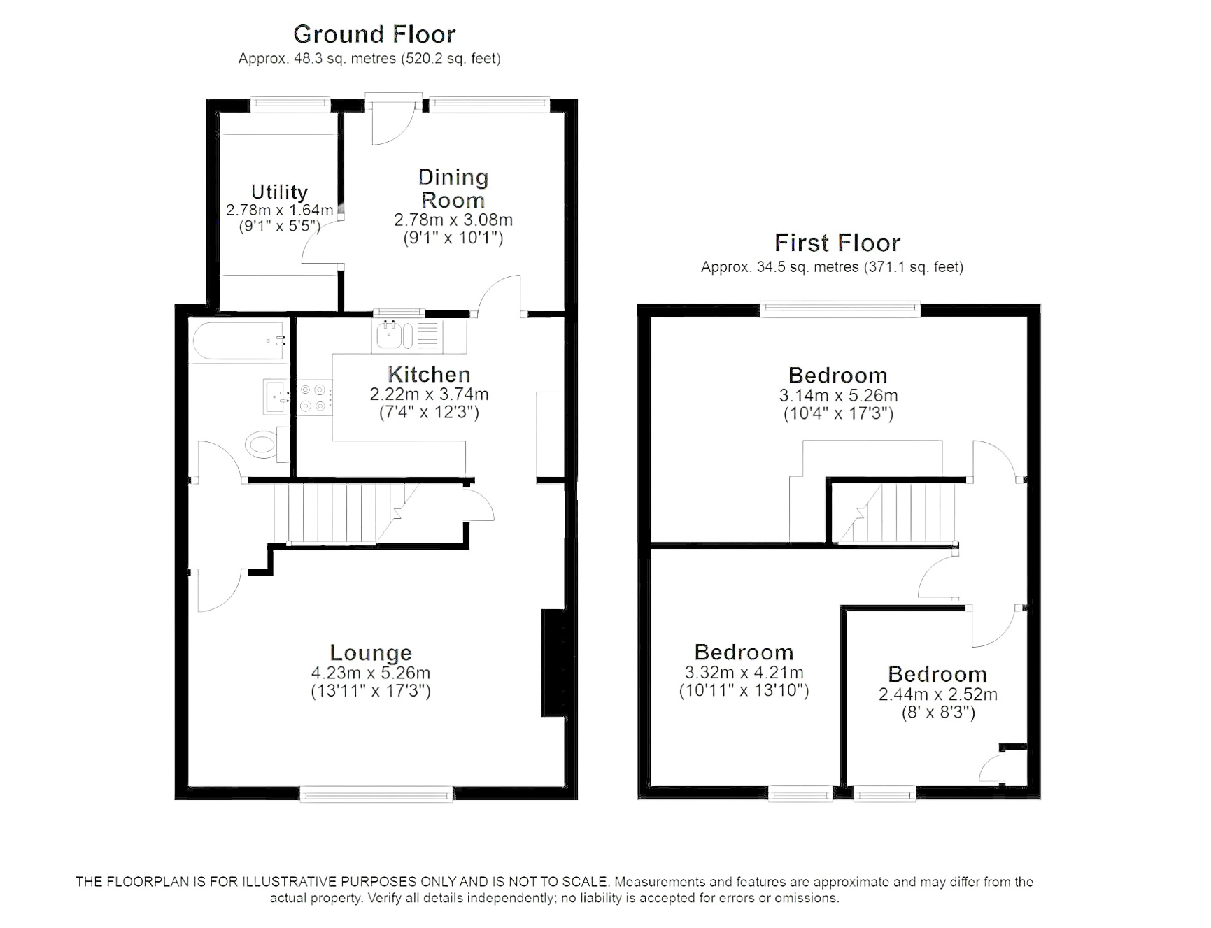 Floorplans For Ripley Way, Cheshunt, Hertfordshire