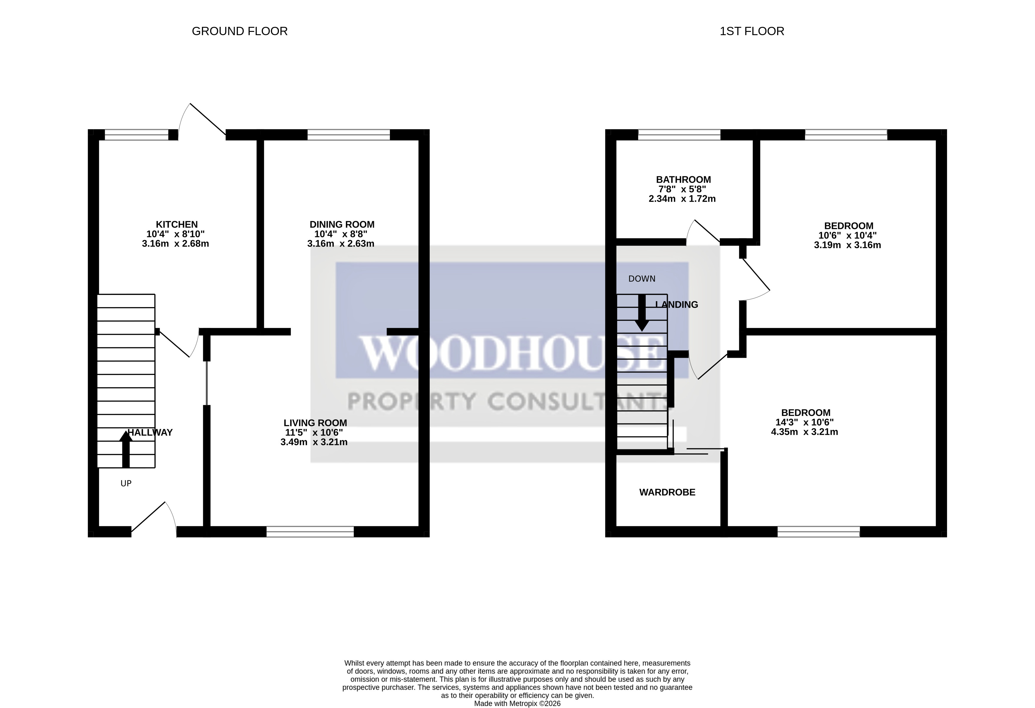 Floorplans For Springfield Road, Cheshunt, Hertfordshire